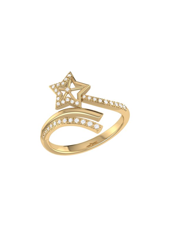 Star Spangled Night Sterling Silver Diamond Ring