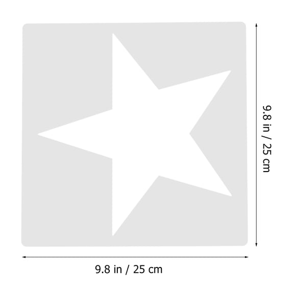 CIMAXIC Portable Star Stencil Set White Plastic for Painting and DIY Activities