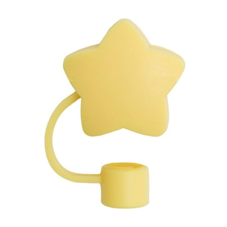 Star Straw Covers for 10mm Straws,Straw Covers for 40/30 oz Cup,Reusable Cute Silicone Straw Lids Protectors,Drinking Straw Topper,Dust-Proof Reusable Straw Tips Lids
