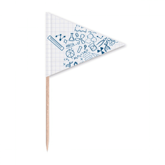 Star Strokes Style Physical Chestry Symbol Toothpick Triangle Cupcake Toppers Flag