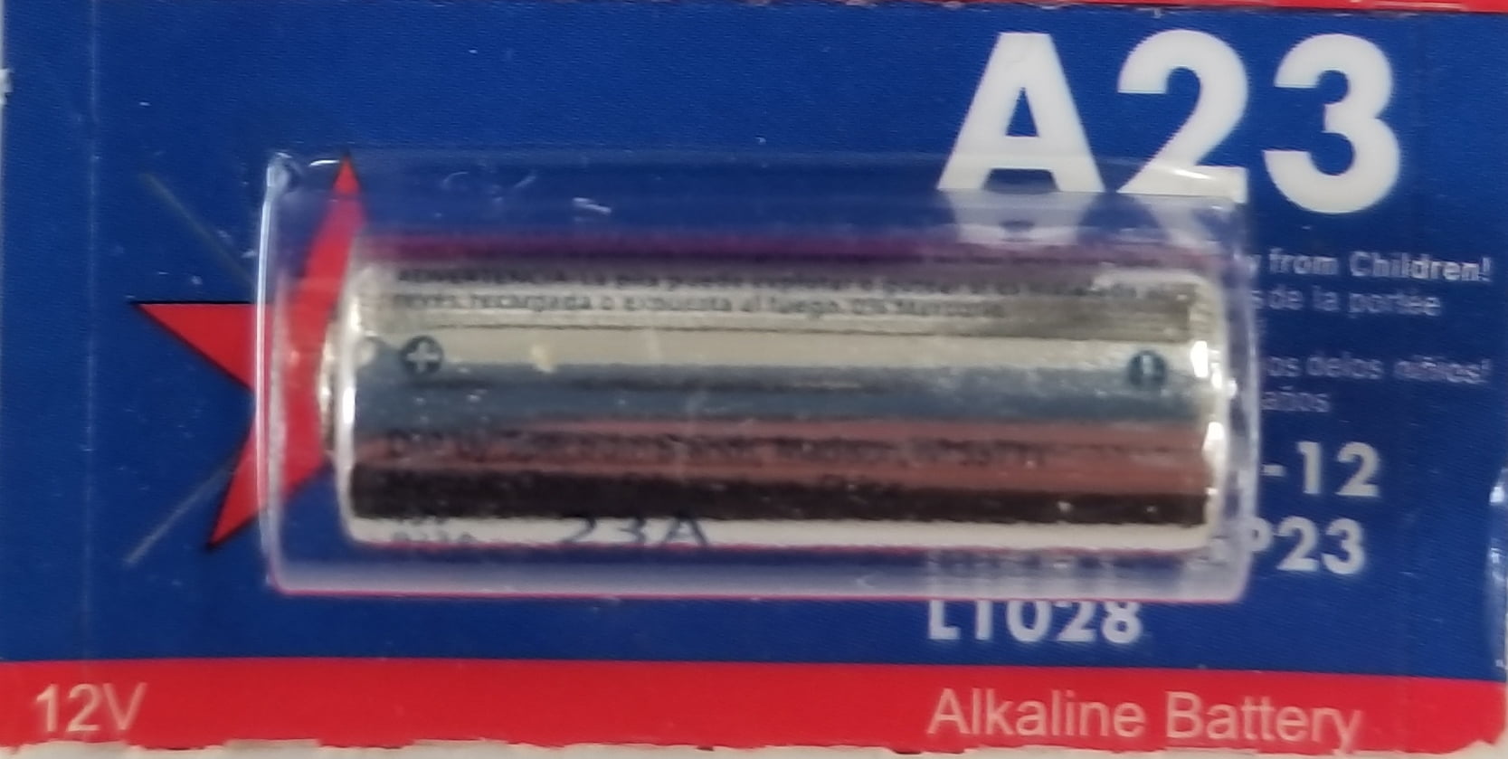 Star Struck A23 Alkaline Battery, 12V, Lightweight, Multicolor, Compact Size