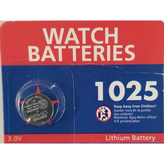 Star Struck CR1025 3V Mercury Free Button Cell Battery
