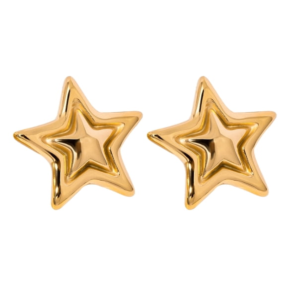 Star Studs Earrings Sturdy Alloy High Durability Fashion Jewelry Accessory