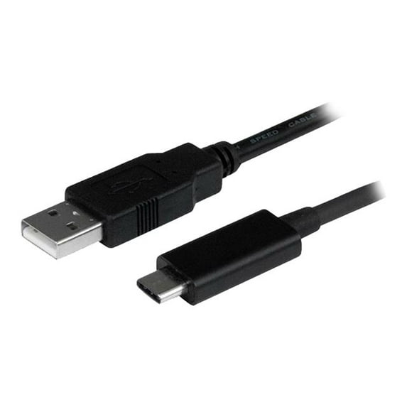 Star Tech USB2AC50CM 0.5 USB-C to USB-A USB2.0 Male Cable, Black