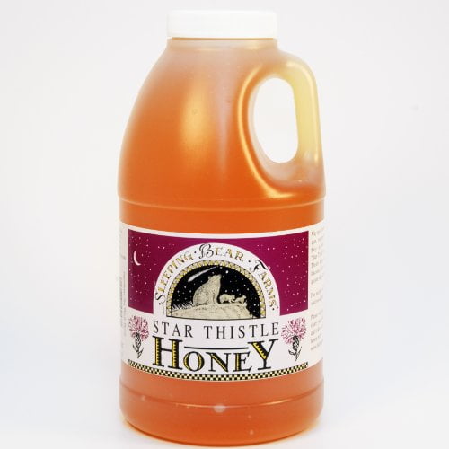 Star Thistle Honey Jug 3 lbs. Bulk Honey Jar Unpasteurized Unblended No Additives Pure Michigan Honey