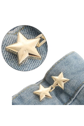 Star Tighten Waist Button Pin No Sew Waist Buttons Jean Button Pins Adjustable Waist Buckle Button Pant Pin