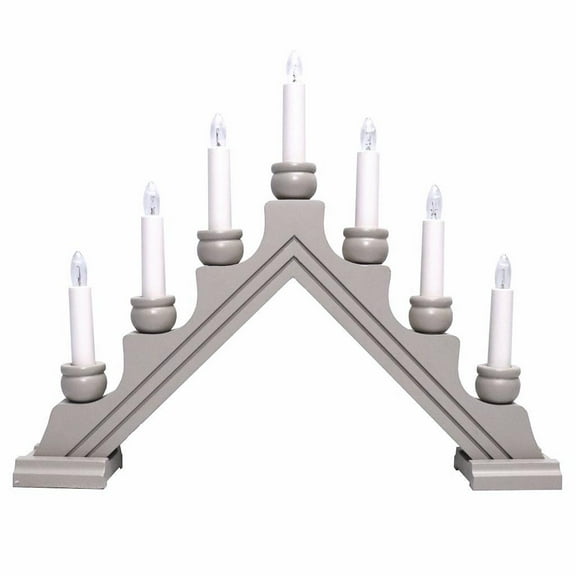 Star Trading 03951 - 13.75" x 17" 7 Light Electric Elephant Wooden Karin Swedish Candelabra / Candlestick