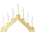 thumbnail image 1 of Star Trading 28610 - 12" x 14.5" 7 Light Electric Natural Wooden Ada Swedish Candelabra / Candlestick, 1 of 1