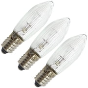 Star Trading 30455 - 3 watt 34 volt European Special Screw Base Clear 3 pack