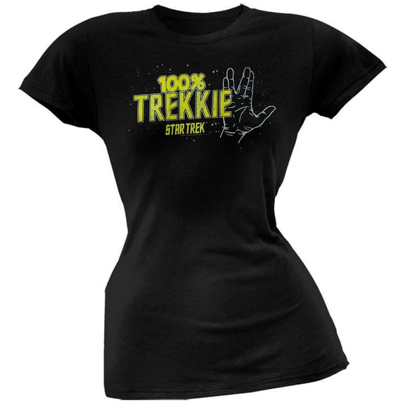 Star Trek - 100% Trekkie Juniors T-Shirt - Small