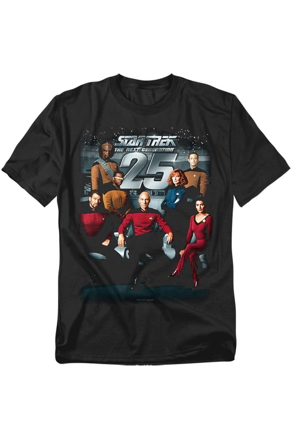 Star Trek 25Th Anniversary Crew Officially Licensed Adult T-Shirt M