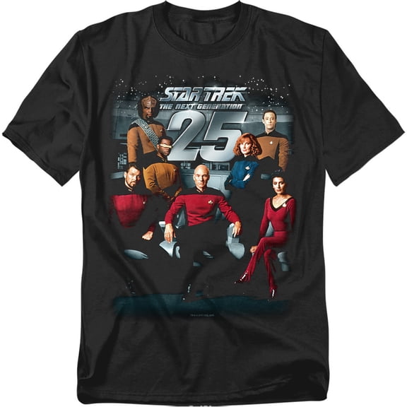 Star Trek 25Th Anniversary Crew Officially Licensed Adult T-Shirt M