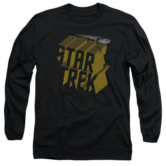 Star Trek - 3D Logo - Long Sleeve Shirt - Large
