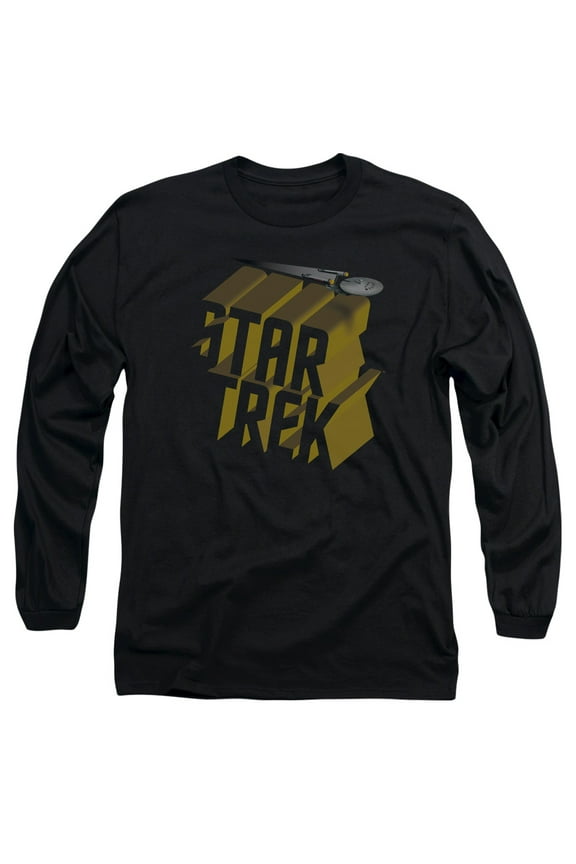 Star Trek - 3D Logo - Long Sleeve Shirt - Medium