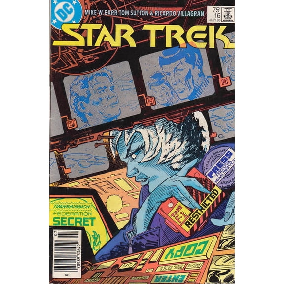 Star Trek (3rd Series) #16 (Newsstand) VF ; DC Comic Book