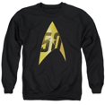 thumbnail image 1 of Star Trek & 50Th Anniversary Delta Adult Cotton & Polyster Crewneck Sweatshirt, Black - Medium, 1 of 1