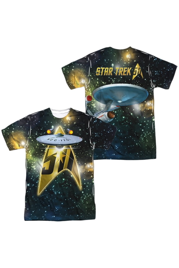 50Th Ship Unisex Adult Sublimated Costume T Shirt (Front/Back), 3X-Large Multicolor