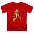 thumbnail image 1 of Star Trek & 50th Anniversary Delta Toddler Short Sleeve T-Shirt, Red - Medium - 3 Toddler, 1 of 1