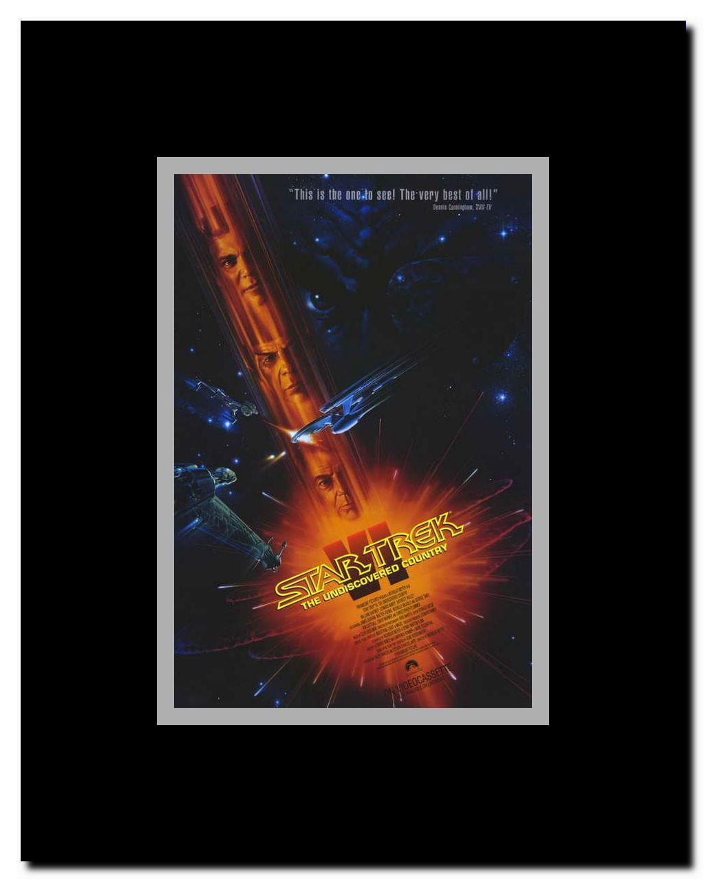 Star Trek 6: The Undiscovered Country Framed Movie Poster