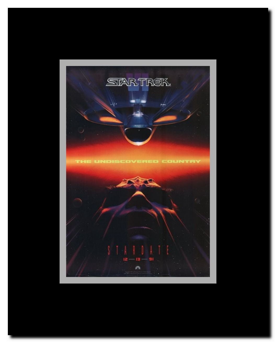 Star Trek 6: the Undiscovered Country Framed Movie Poster