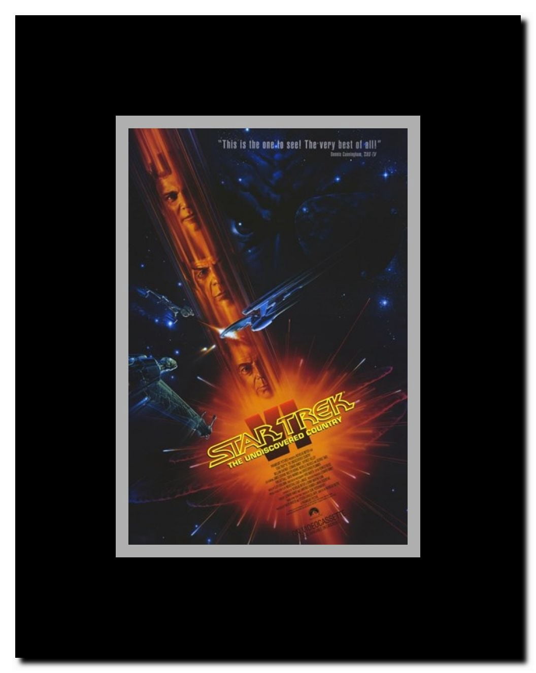 Star Trek 6: the Undiscovered Country Framed Movie Poster