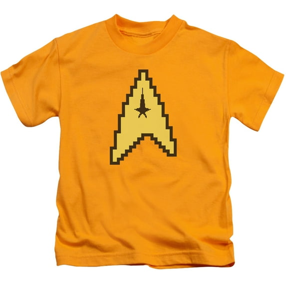 Star Trek 8 Bit Command Youth 18/1 T-Shirt Gold