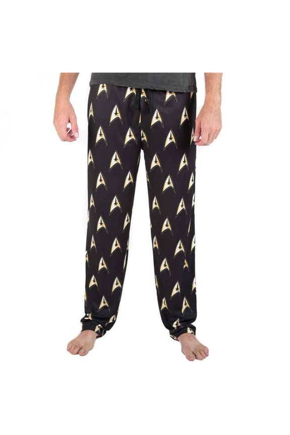 845164-xlarge-40-42 Starship Enterprise Logo AOP Sleep Pants, Extra Large - 40-42