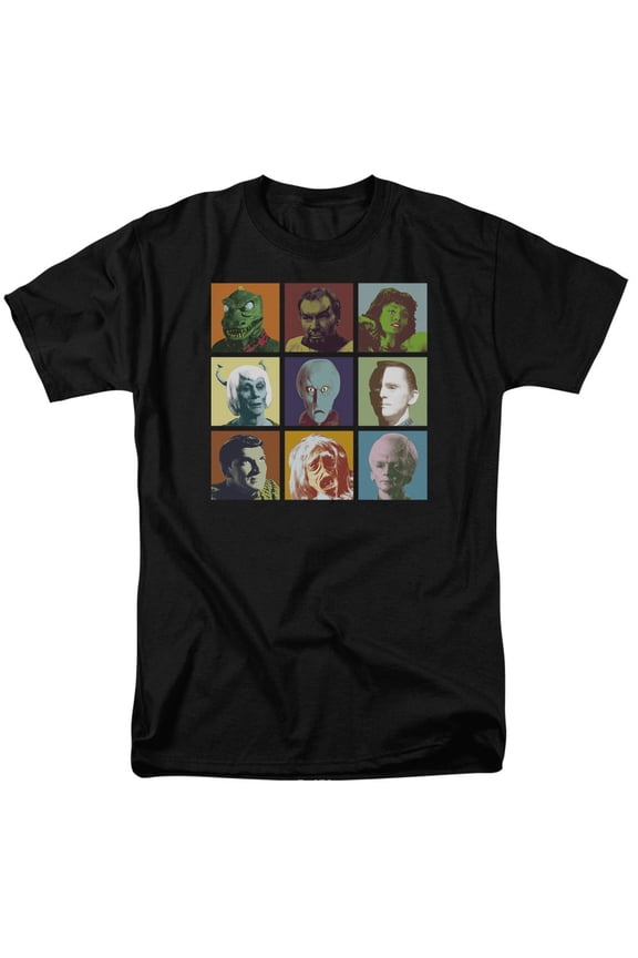 Star Trek - Alien Squares - Adult Unisex Short Sleeve T-Shirt - Black