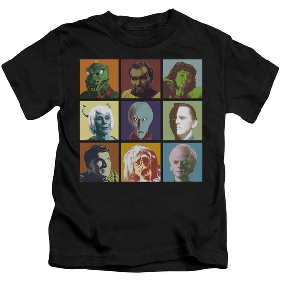 Star Trek Alien Squares Youth 18/1 T-Shirt Black