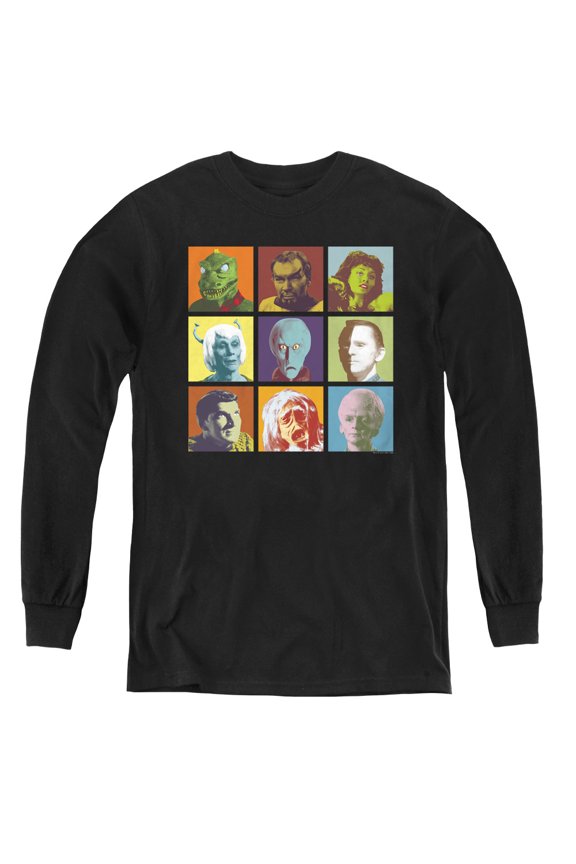 Star Trek - Alien Squares - Youth Long Sleeve Shirt - Medium
