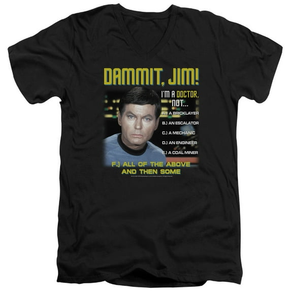 Star Trek - All Of The Above - Slim Fit V Neck Shirt - XX-Large