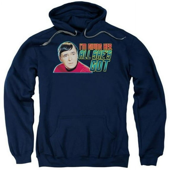 Star Trek-All Shes Got - Adult Pull-Over Hoodie - Navy- Small