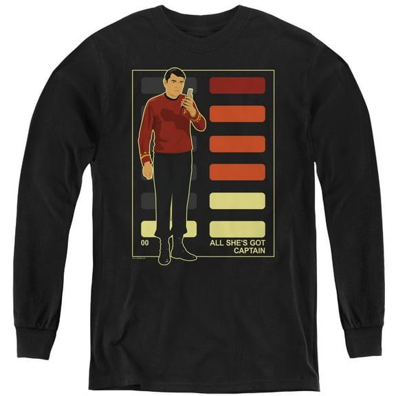 Star Trek - All Shes Got Captain - Youth Long Sleeve Shirt - Small