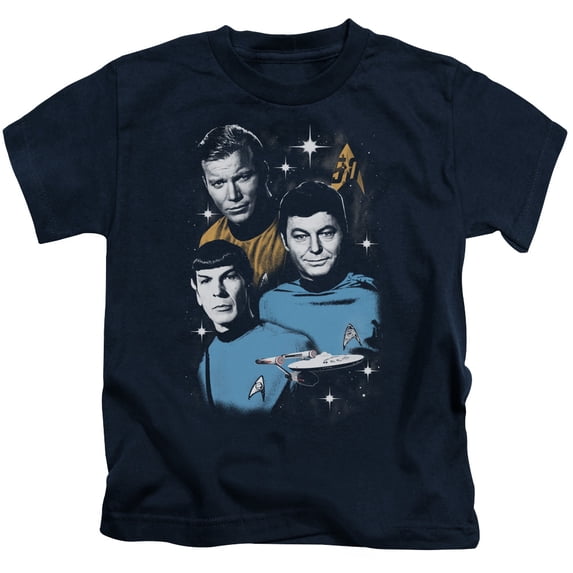 Star Trek All Star Crew Youth 18/1 T-Shirt Navy