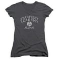 thumbnail image 1 of Star Trek Alumni Junior Women's V-Neck T-Shirt Charcoal, 1 of 1