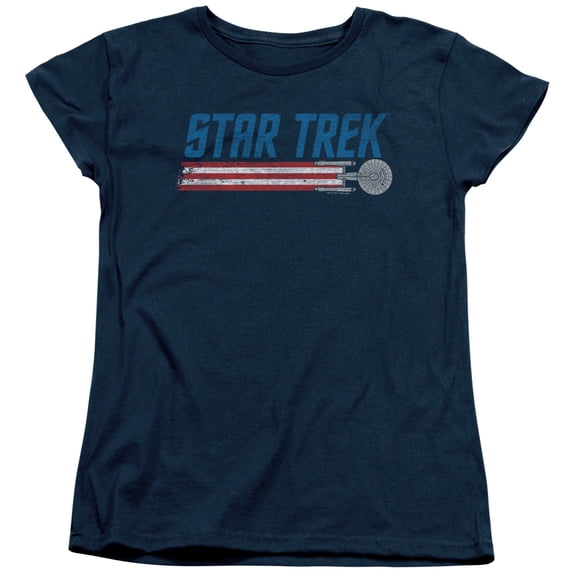 Star Trek - Americana Enterprise - Women's Short Sleeve Shirt - Small
