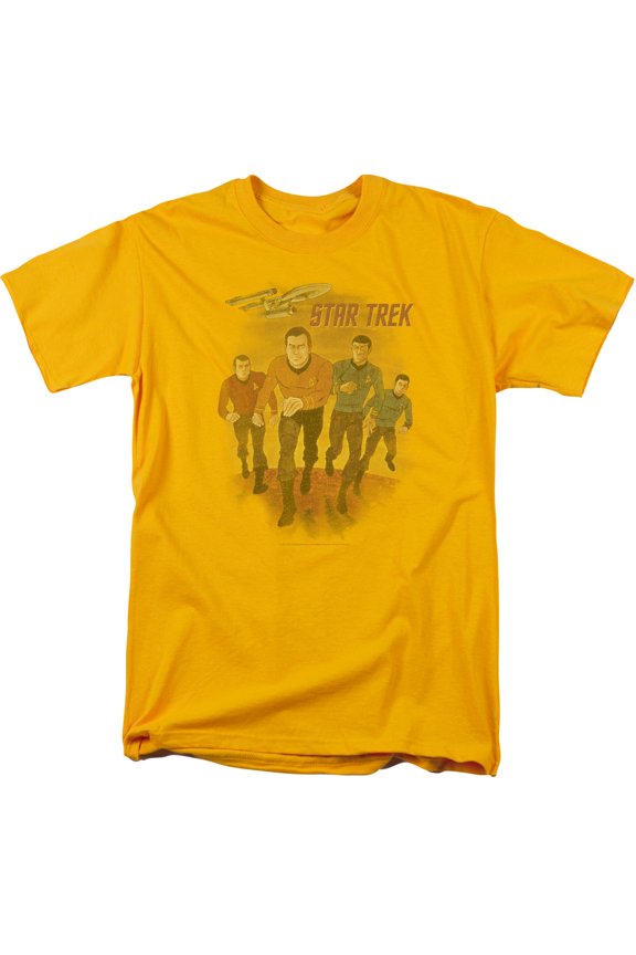 Star Trek Animated Adult 18/1 T-Shirt Gold