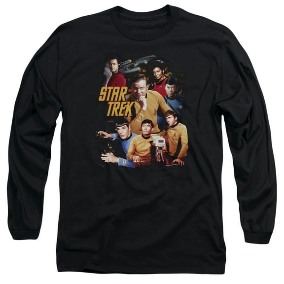 Star Trek - At The Controls - Long Sleeve Shirt - Large