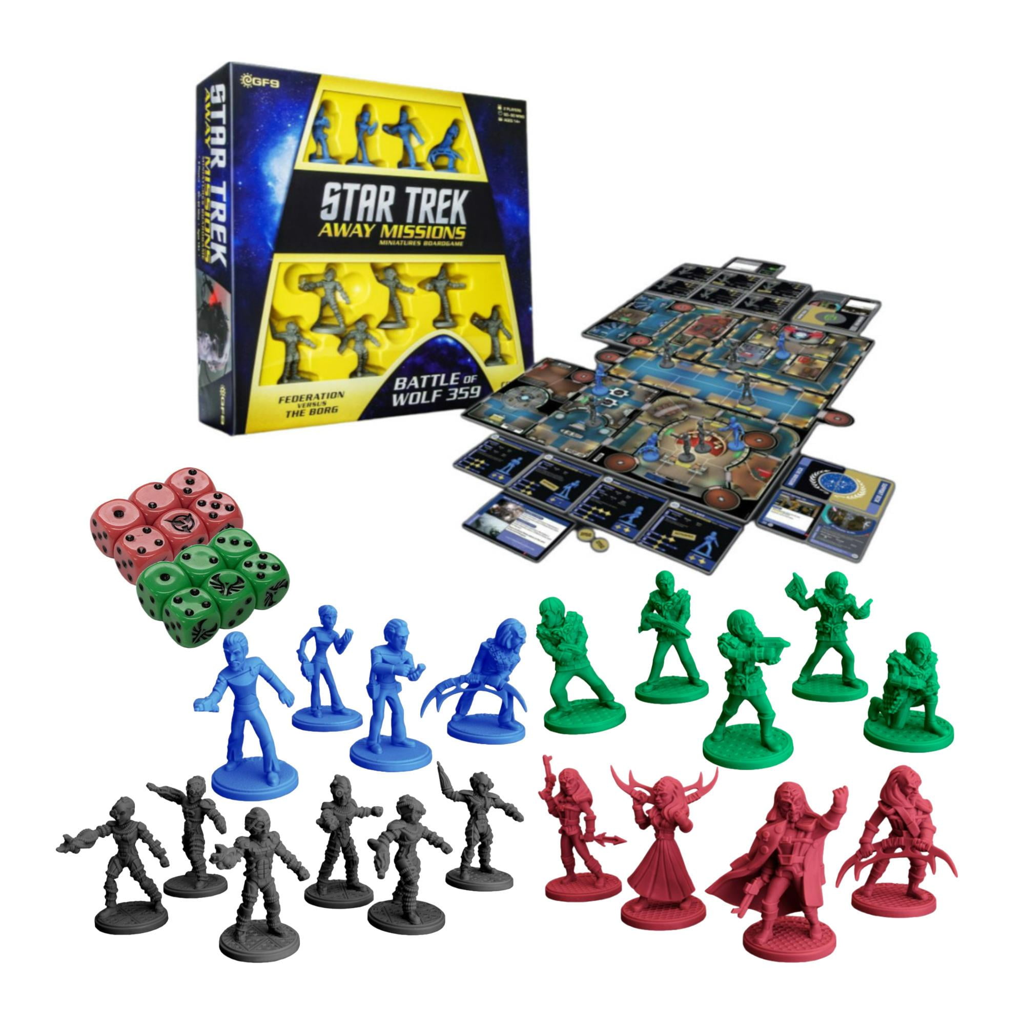 Star Trek Away Missions Board Game with Klingon and Romulan Expansions