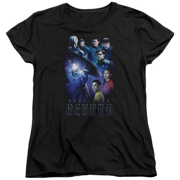 Star Trek Beyond Beyond Cast Women's T-Shirt Black