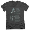 thumbnail image 1 of Star Trek Beyond Jaylah Adult V-Neck 30/1 T-Shirt Charcoal, 1 of 1
