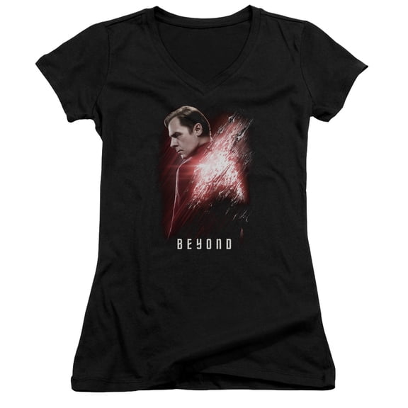 Star Trek Beyond Scotty Poster Junior Women's V-Neck T-Shirt Black