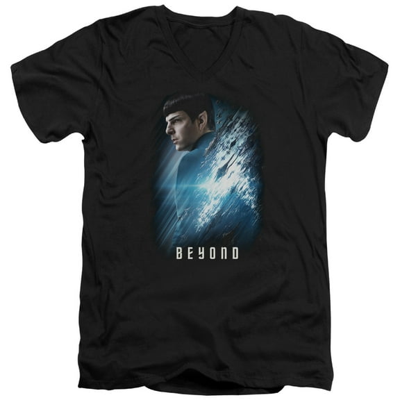 Star Trek Beyond - Spock Poster - Slim Fit V Neck Shirt - Medium