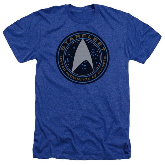 Star Trek Beyond - Starfleet Patch - Heather Short Sleeve Shirt - Medium