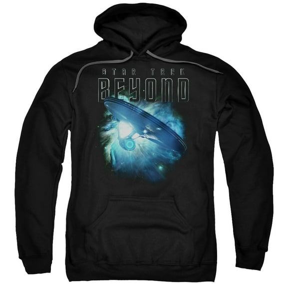 Star Trek Beyond Voyage Adult Pullover Hoodie Sweatshirt Black