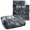 thumbnail image 1 of Star Trek Blanket, 50"x60", Enterprise Crew Silky Touch Sherpa Back Super Soft Throw Blanket, 1 of 5