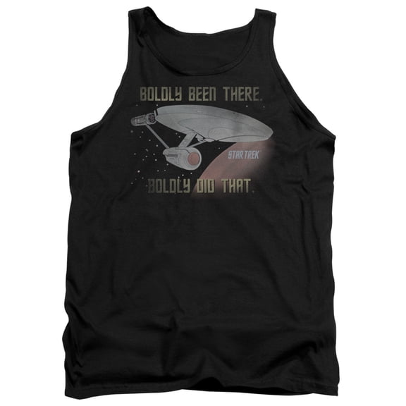 Star Trek Boldly Did That Adult Tank Top Black