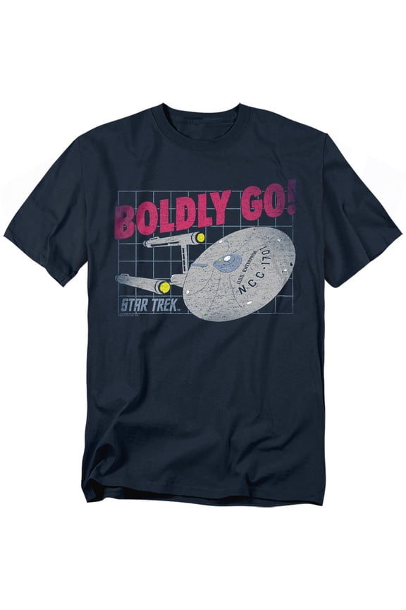 Boldly Go Officially Licensed Adult T-Shirt M