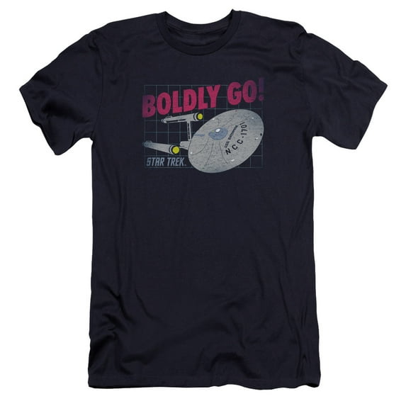 Star Trek - Boldly Go - Premium Slim Fit Short Sleeve Shirt - Small
