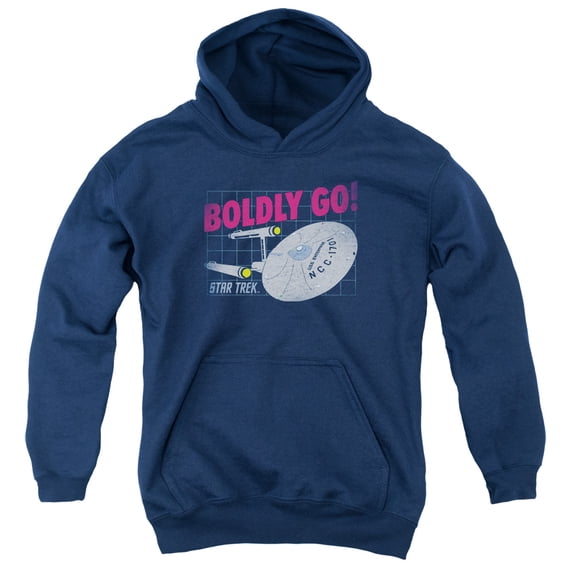 Star Trek - Boldly Go - Youth Hooded Sweatshirt - Medium